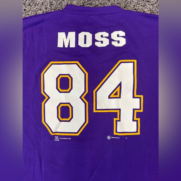 Vintage 1998 NFL Minnesota Vikings Randy Moss 84 Sport Attack Jersey Men’s XL - Picture 4 of 6